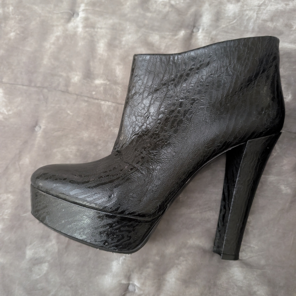 Viktor & Rolf Black Heeled Boots with Chunky Platform